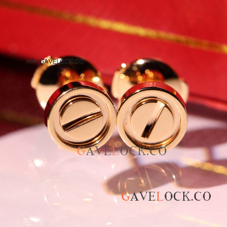Copy Cartier Love Earring Rose Gold Earrings